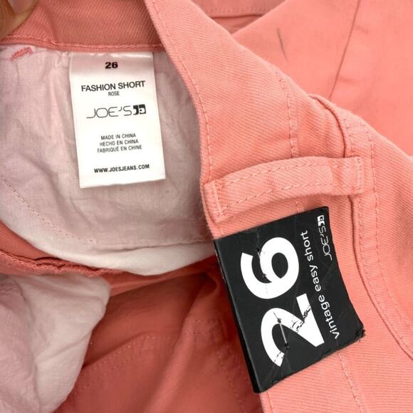 Joe's Jeans Easy Denim Shorts Rose Size 26 NWT $168 MSRP - Picture 4 of 6